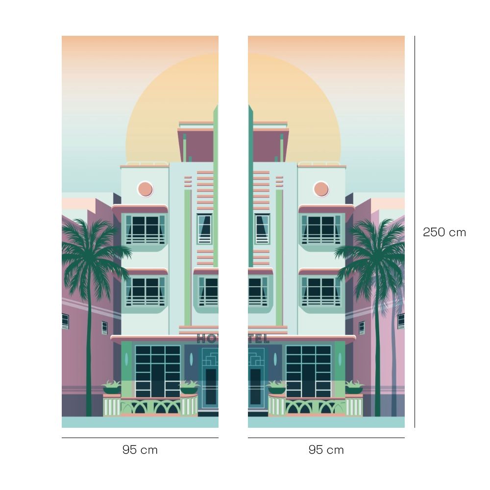 Papier peint "Art déco vibrant"