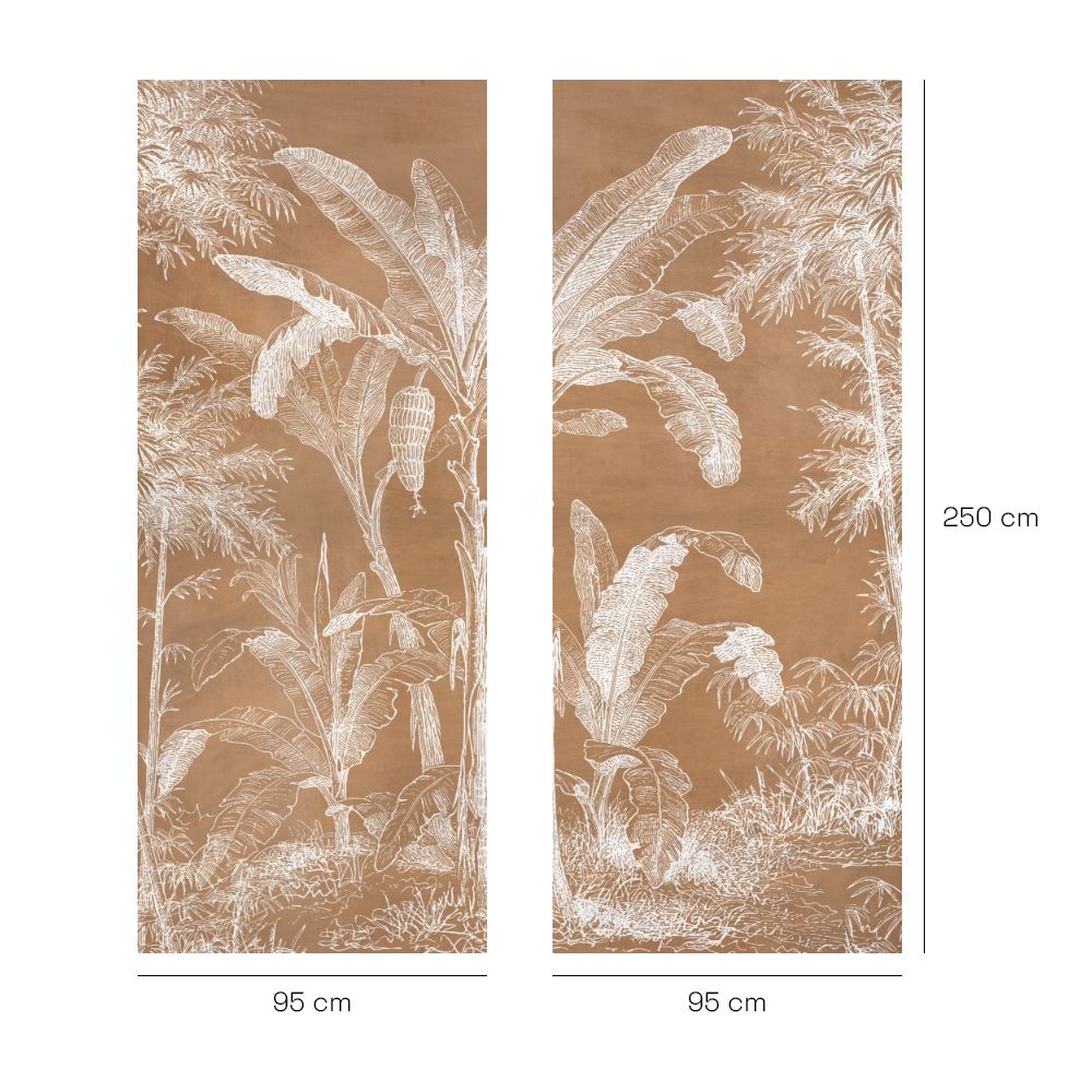Papier peint "Paysage tropical luxuriant"