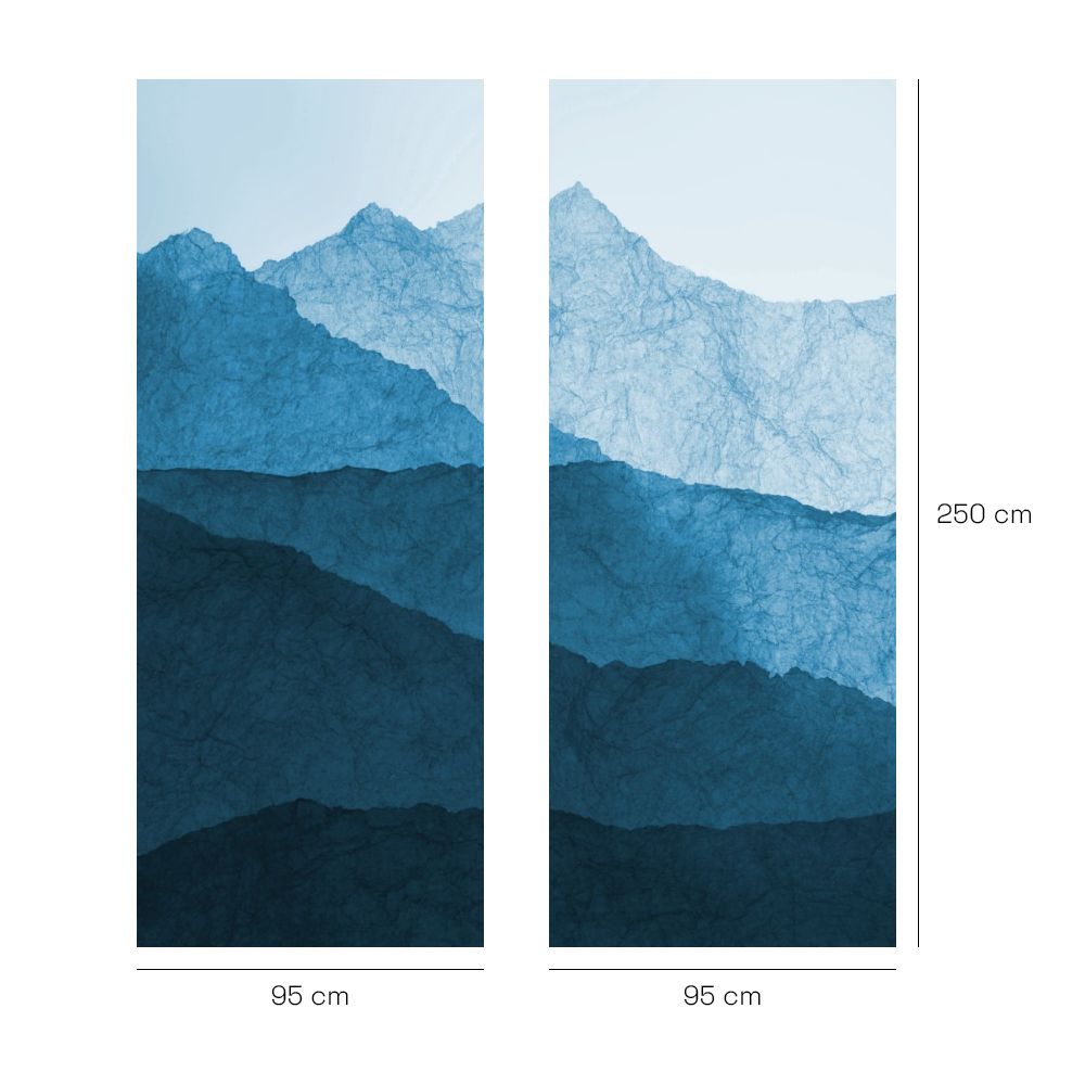 Papier peint "Panorama montagneux apaisant"