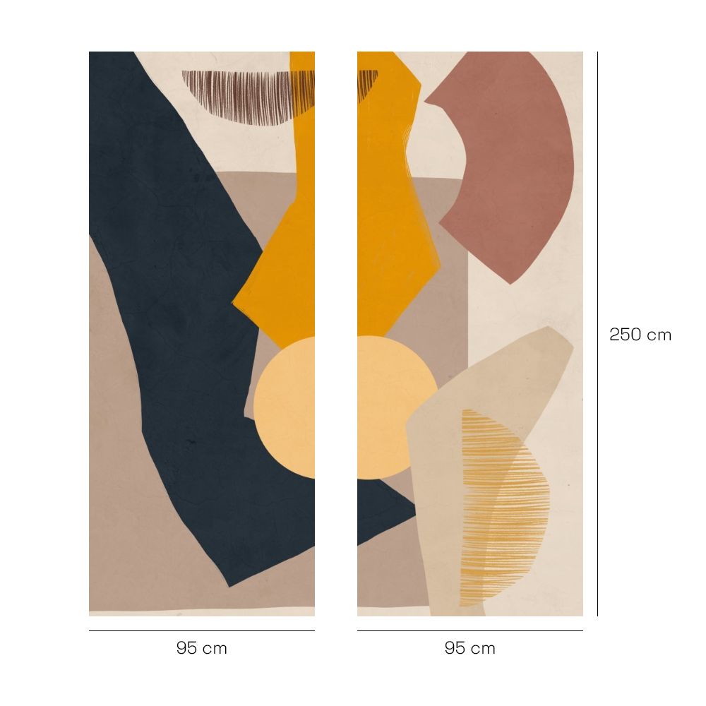 Papier peint "Formes abstraites modernes"