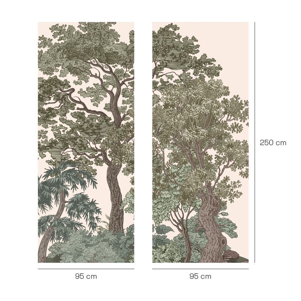 Papier peint "Scène de forêt"