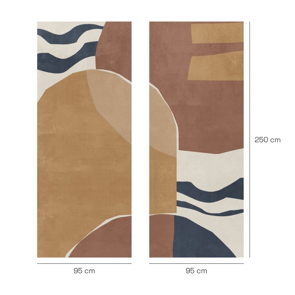 Papier peint "Formes modernes audacieuses"