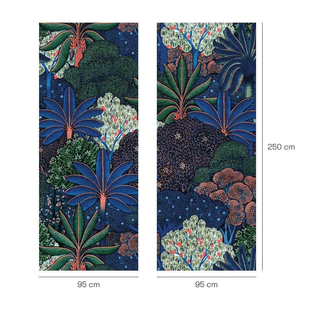 Papier peint "Forêt exotique luxuriante"