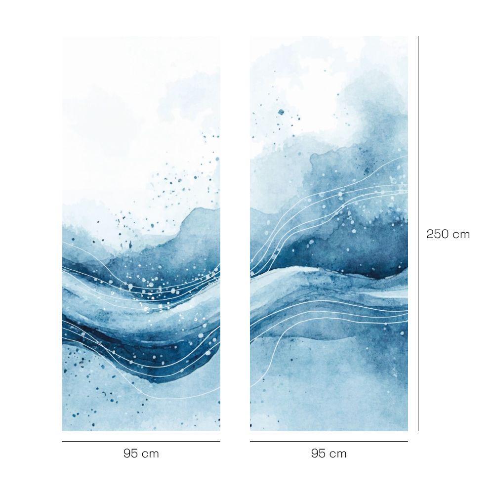 Papier peint "Ondes aquatiques apaisantes"