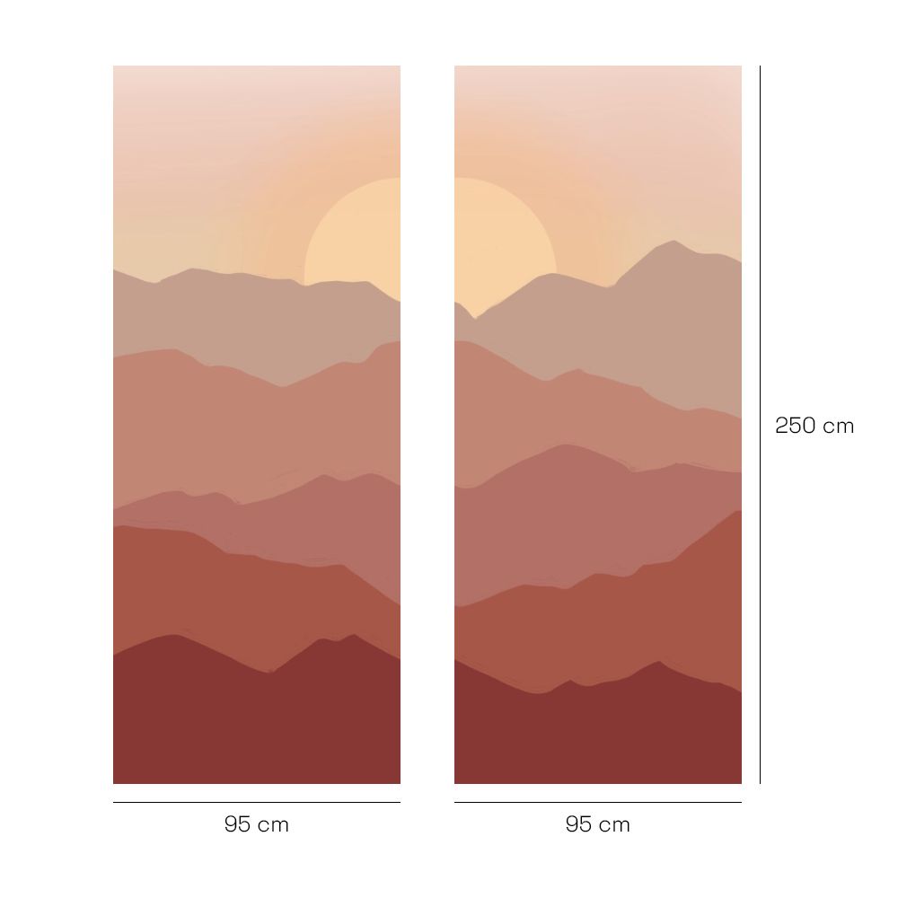 Papier peint "Coucher de soleil"
