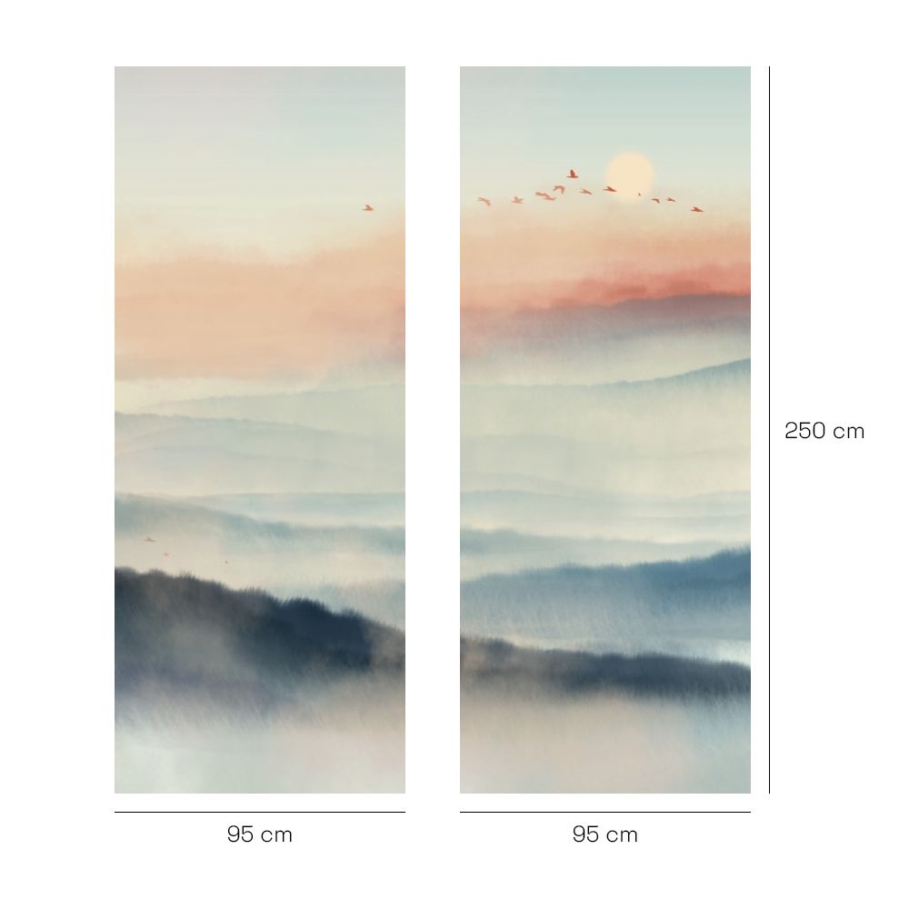 Papier peint "Brume matinale sereine"