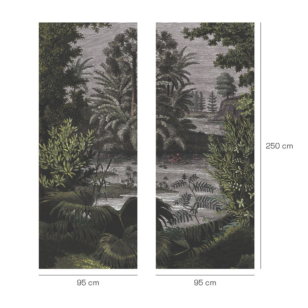 Papier peint "Forêt luxuriante"