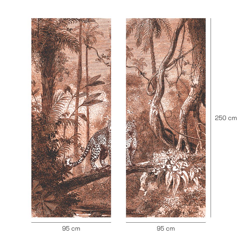 Papier peint "Paysage exotique vibrant"