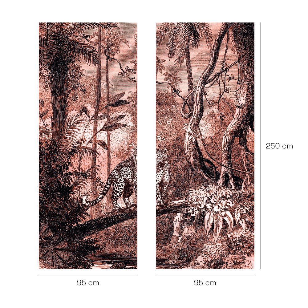 Papier peint "Paysage exotique vibrant"