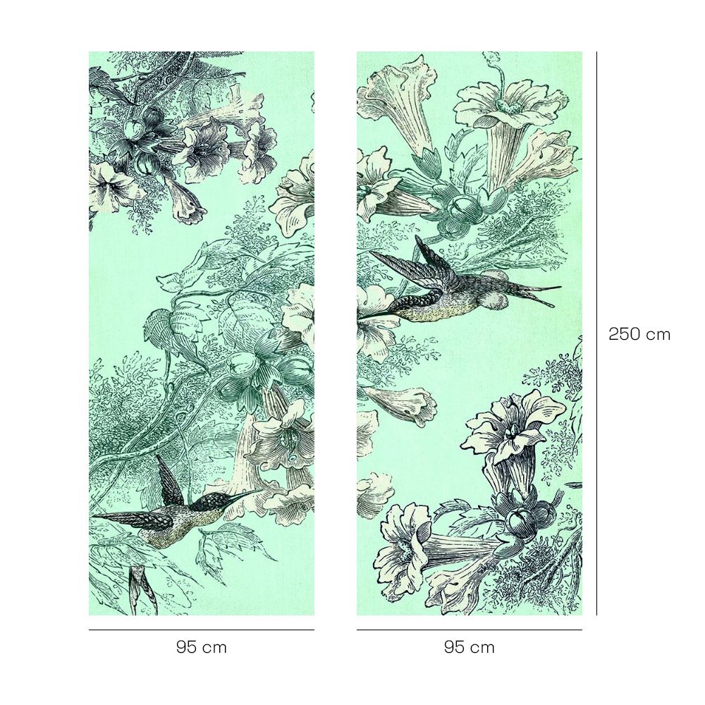 Papier peint "Motifs floraux élégants"