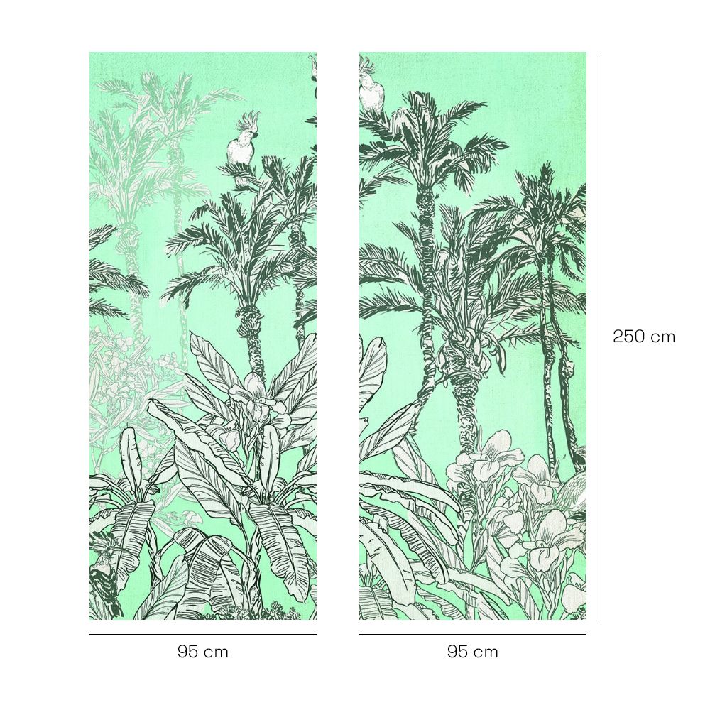 Papier peint "Forêt tropicale exotique"