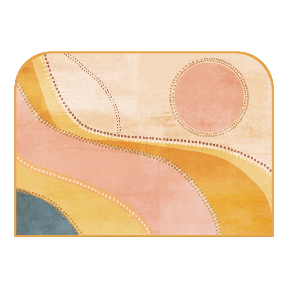 Tête de lit formes géométriques – vue d'ambiance