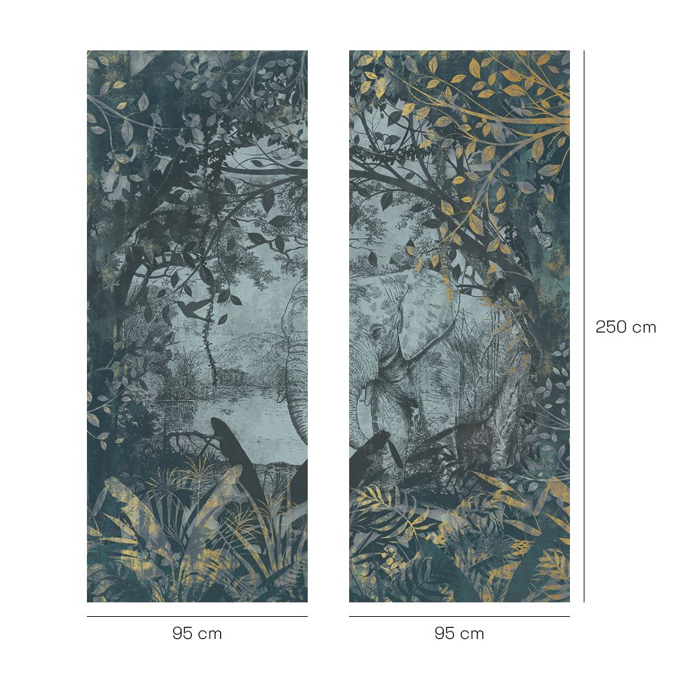 Papier peint "Jungle apaisante et sauvage"