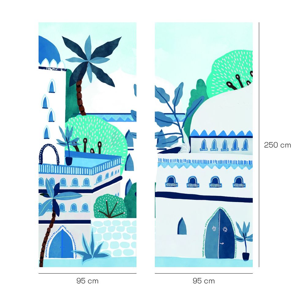 Papier peint "Architecture exotique élégante"