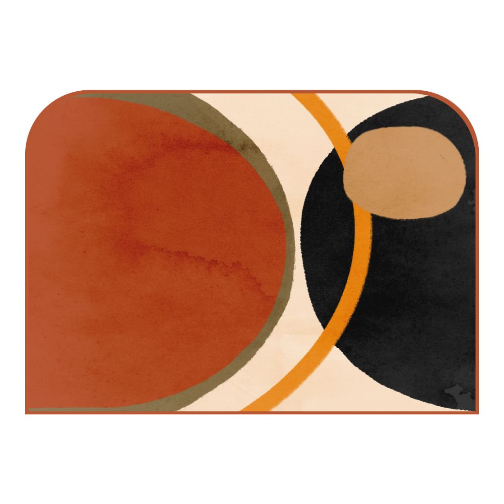 Tête de lit formes géométriques – vue d'ambiance