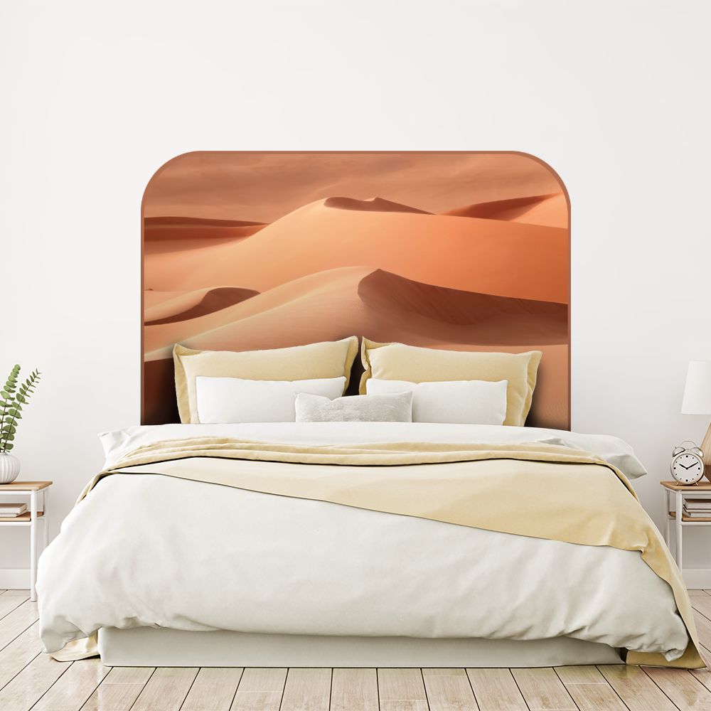 Tête de lit dunes – orange – 180 × 95 cm
