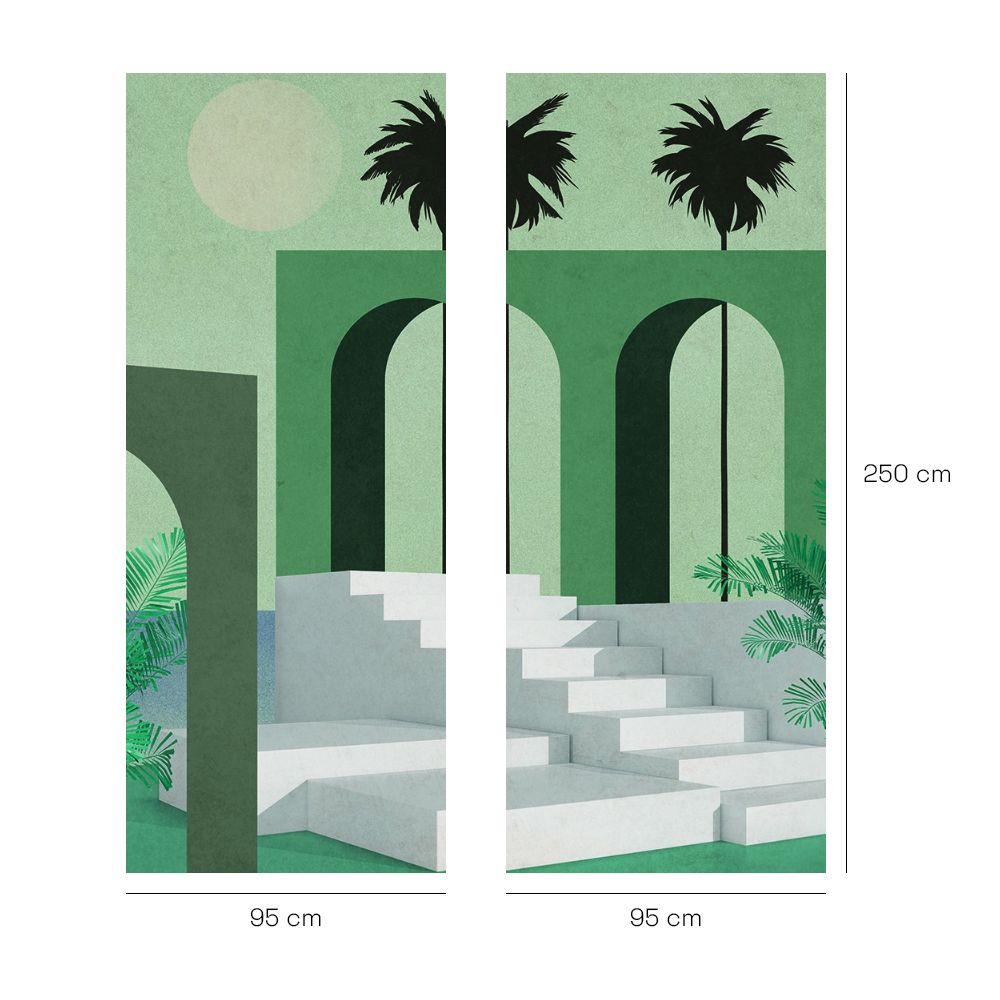 Papier peint "Évasion tropicale moderne"
