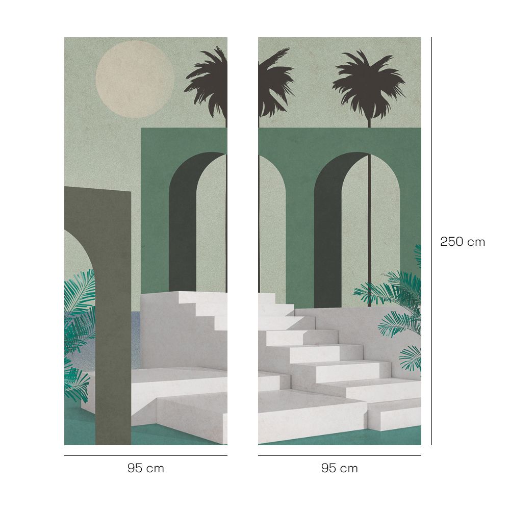 Papier peint "Évasion tropicale moderne"