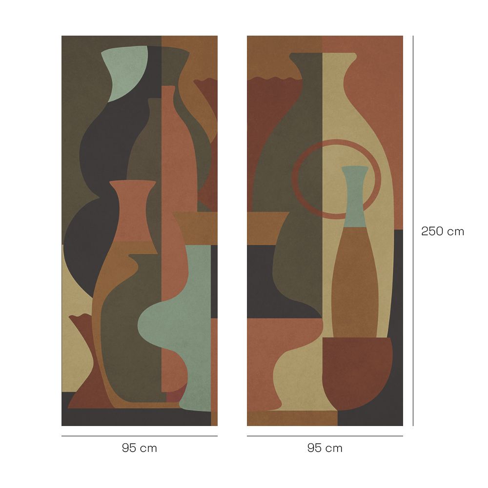 Papier peint "Formes géométriques modernes"