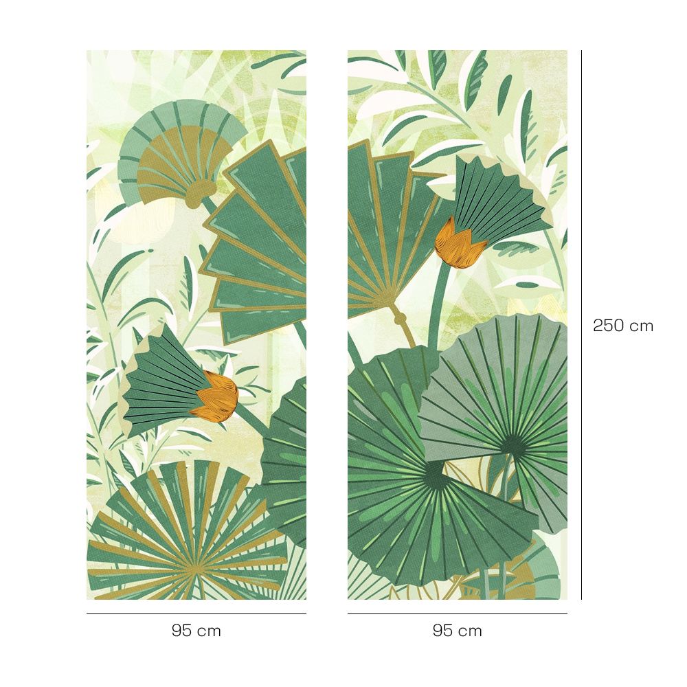 Papier peint "Motifs végétaux élégants"