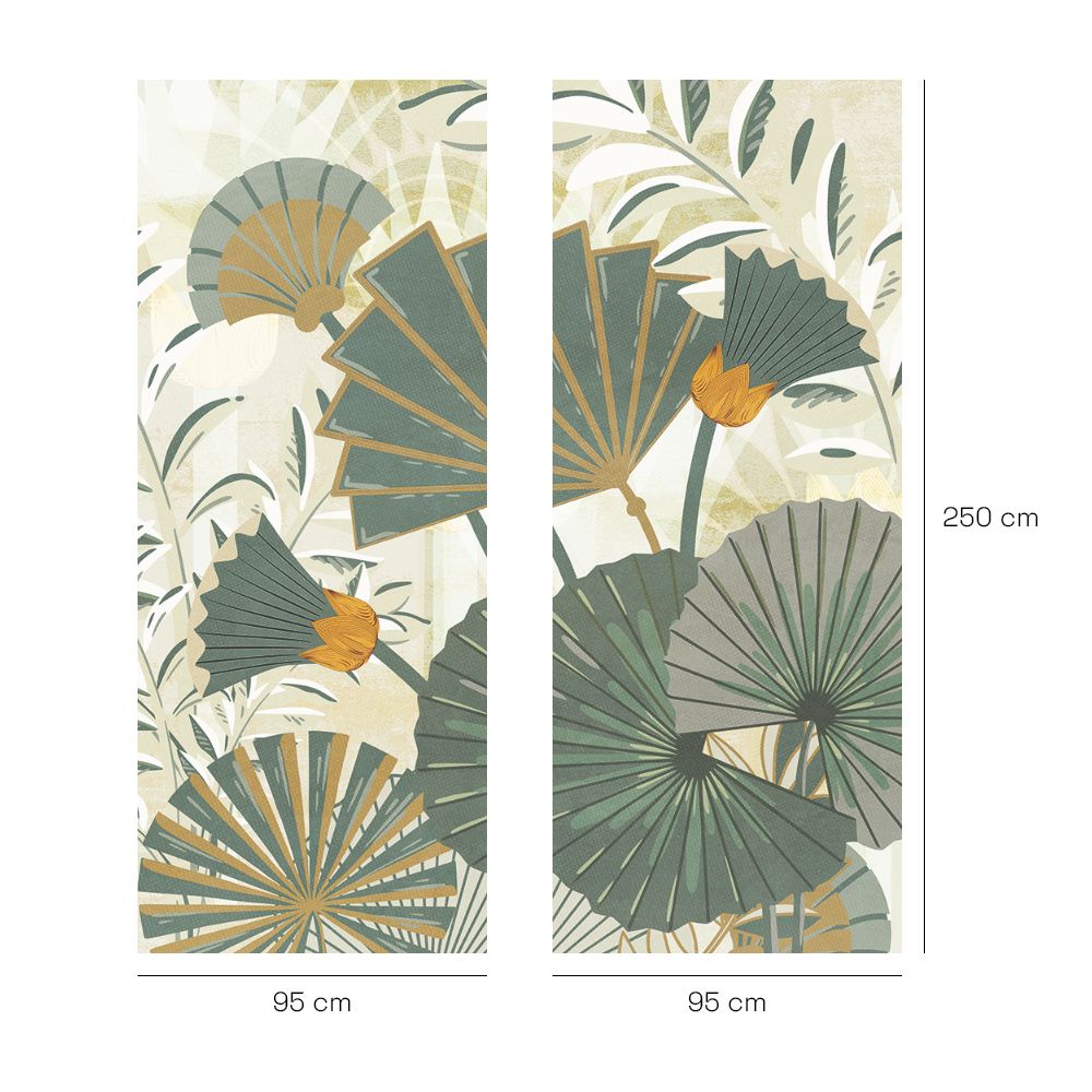 Papier peint "Motifs végétaux élégants"
