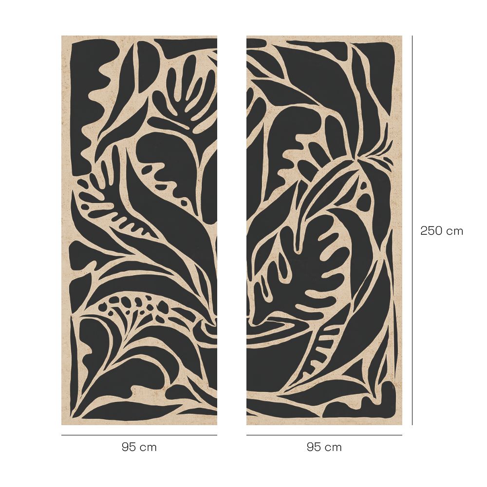 Papier peint "Motifs abstraits végétaux"