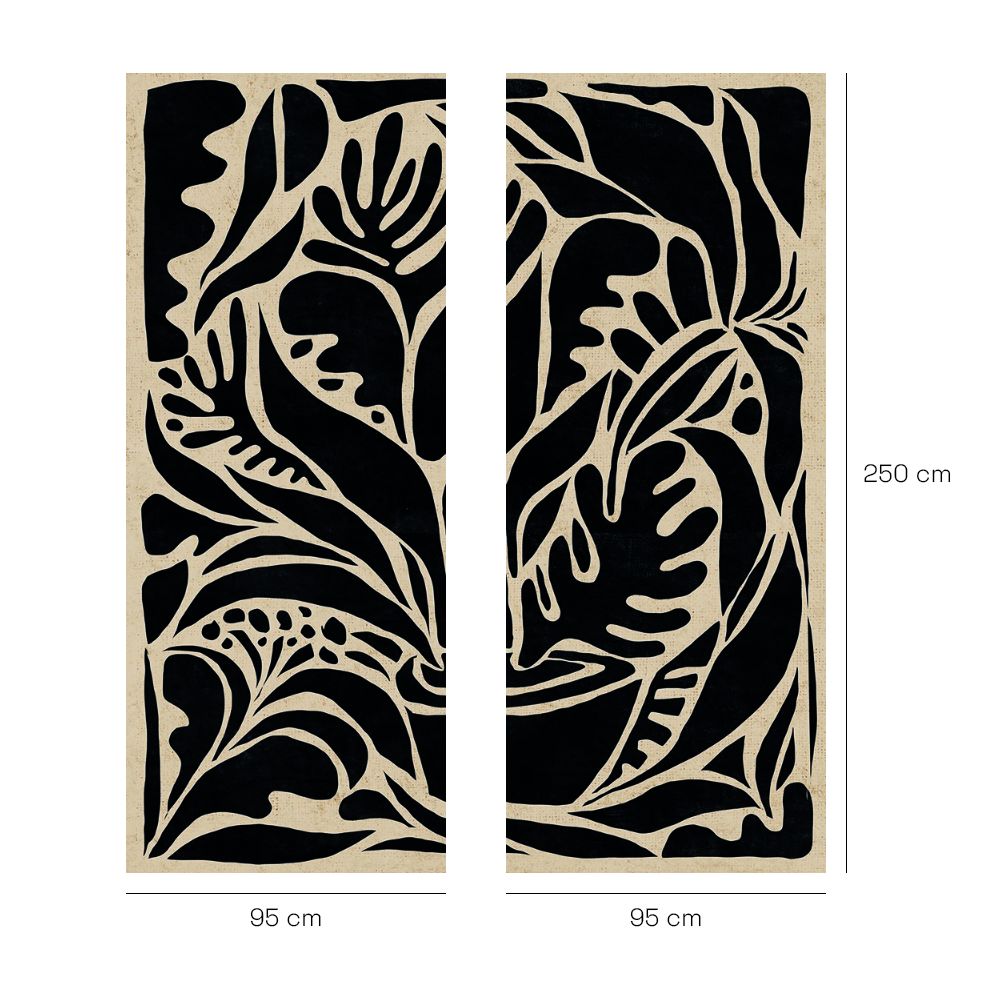 Papier peint "Motifs abstraits végétaux"