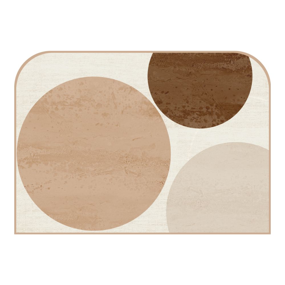 Tête de lit cercles – vue d'ambiance