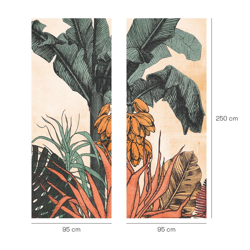 Papier peint "Jungle tropicale luxuriante"