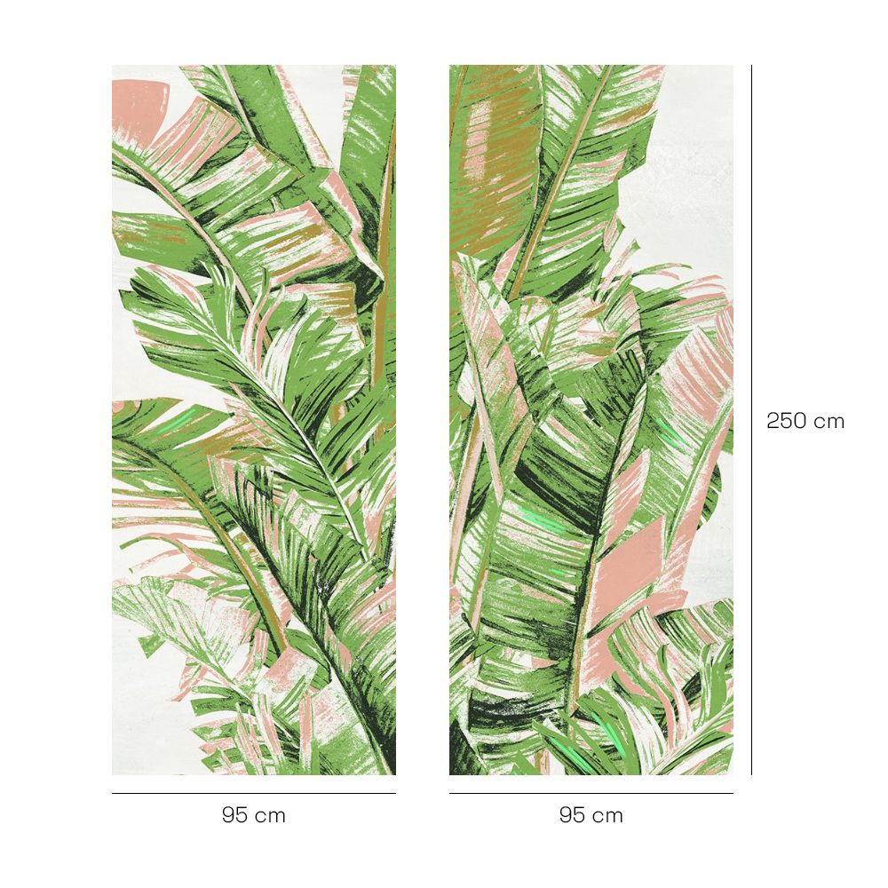 Papier peint "Feuillage tropical vibrant"