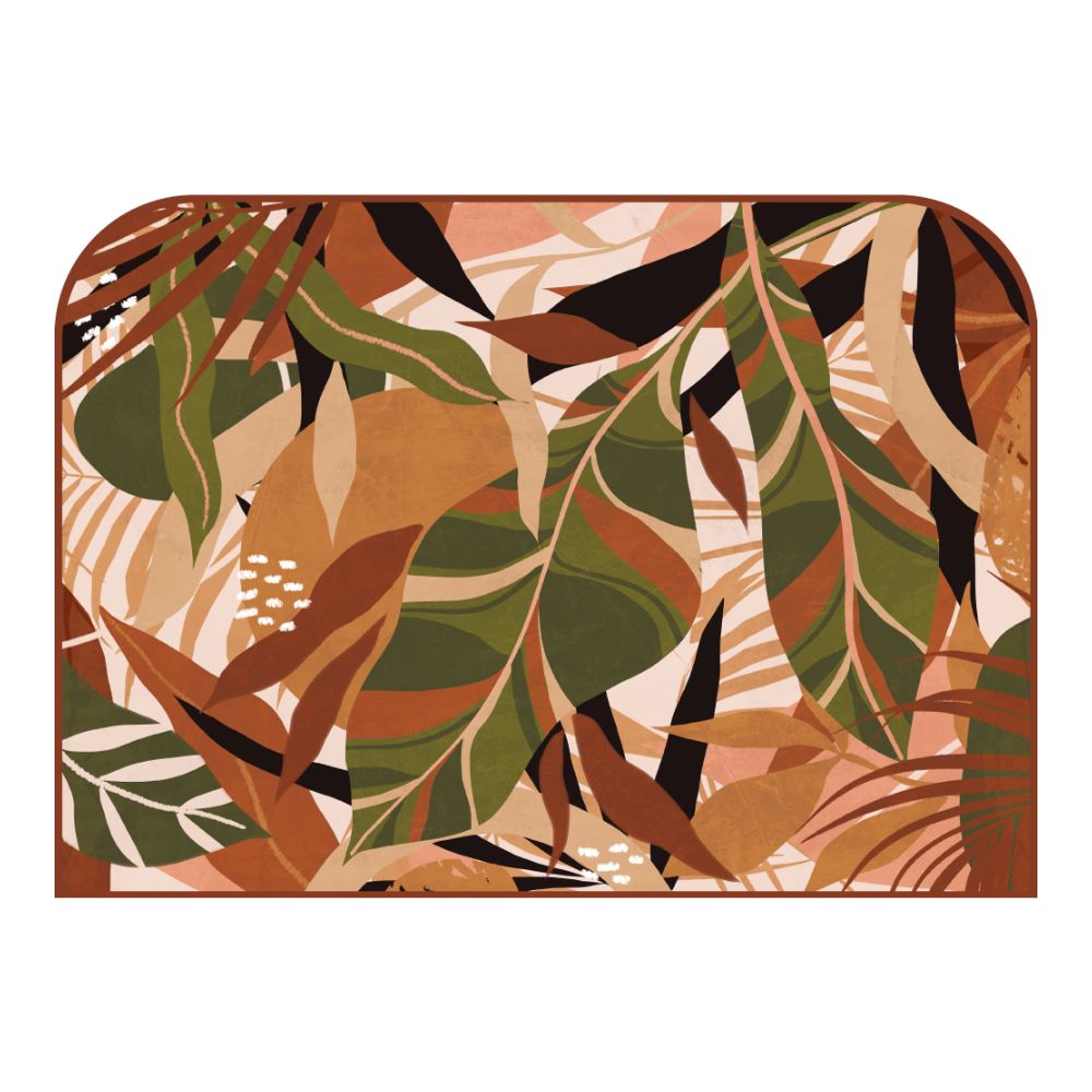 Tête de lit feuilles – vue d'ambiance