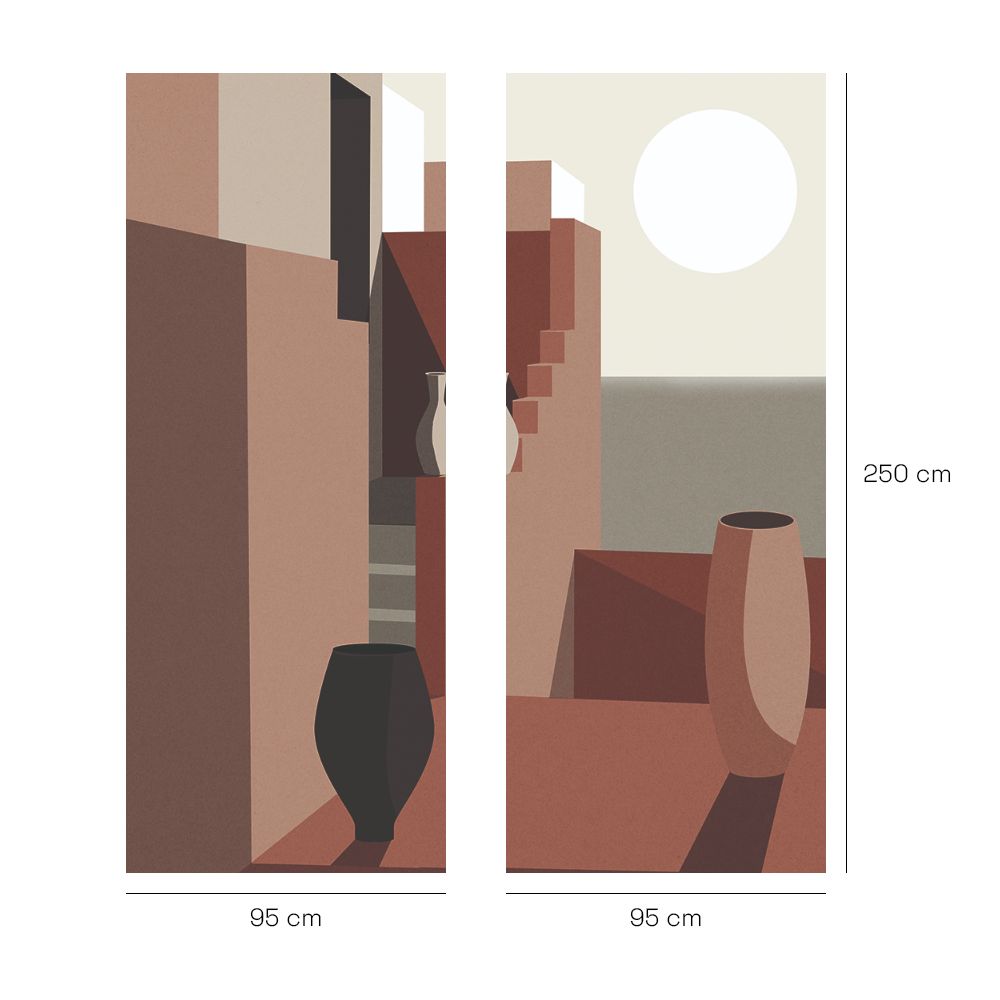 Papier peint "Formes géométriques modernes"