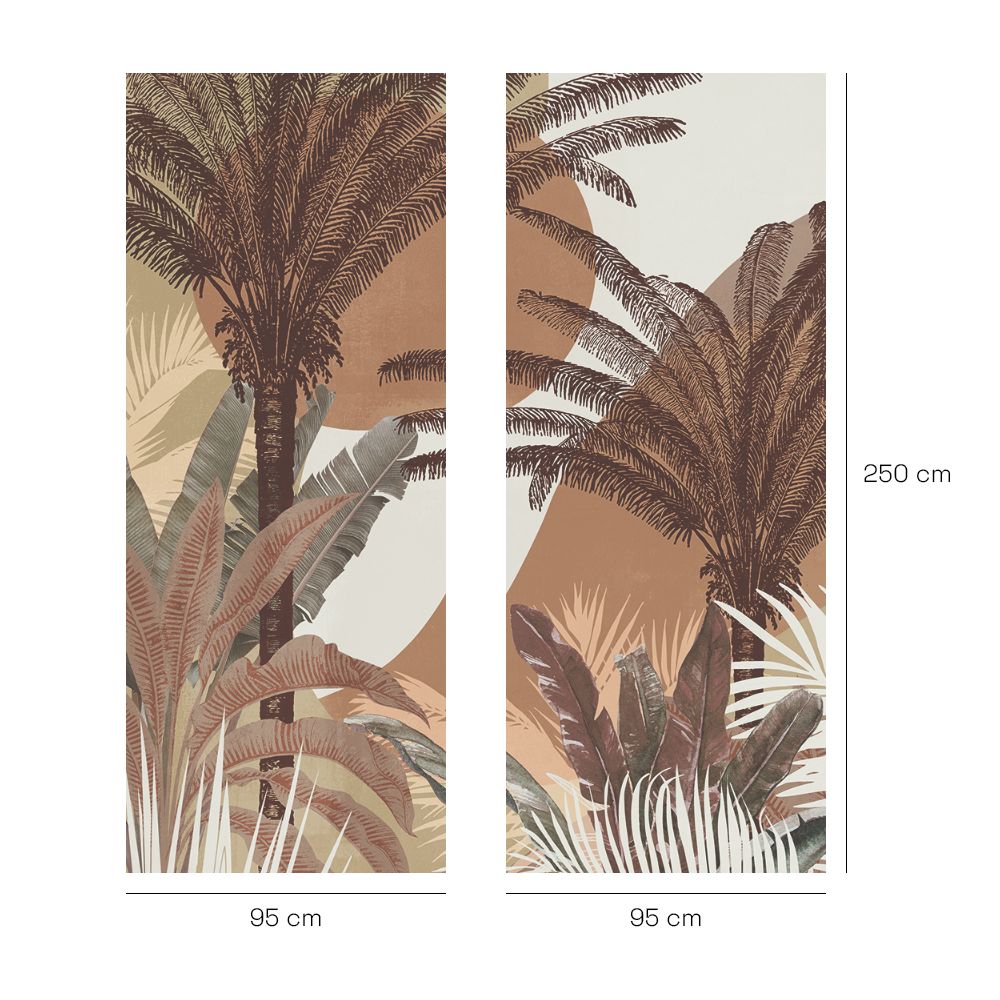 Papier peint "Paysage tropical apaisant"