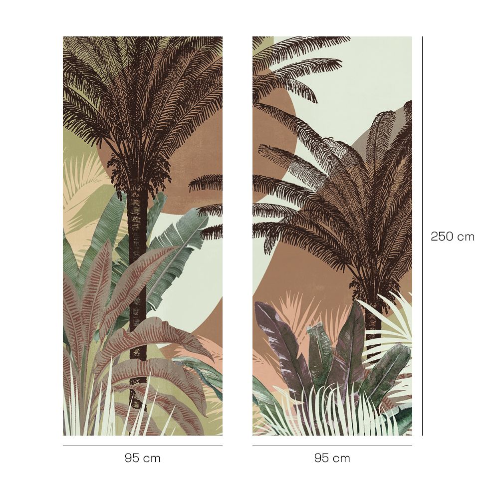 Papier peint "Paysage tropical apaisant"