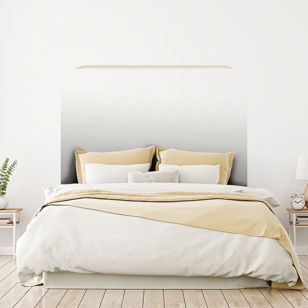 Tête de lit abstrait – orange – 180 × 95 cm