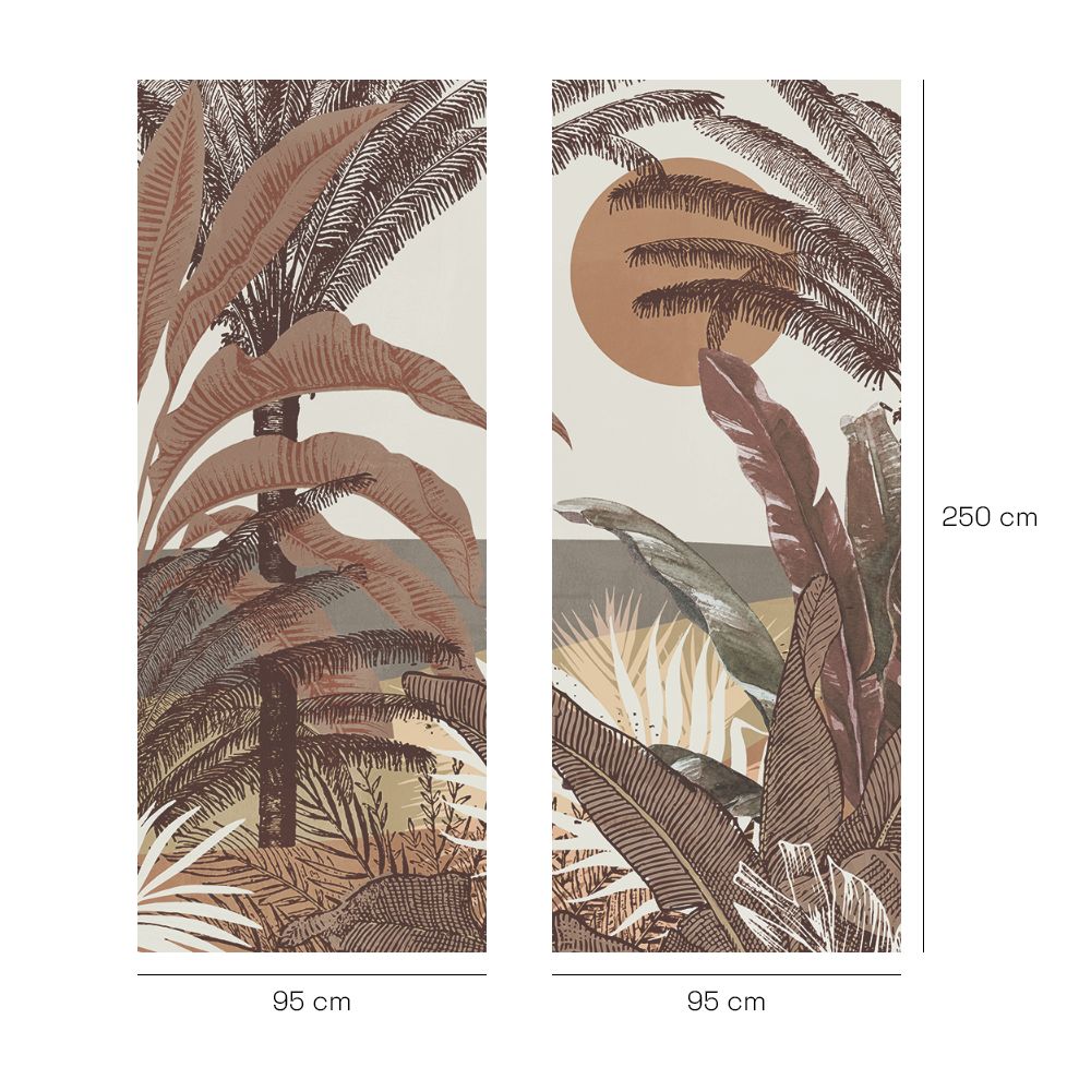 Papier peint "Lush tropical scene"