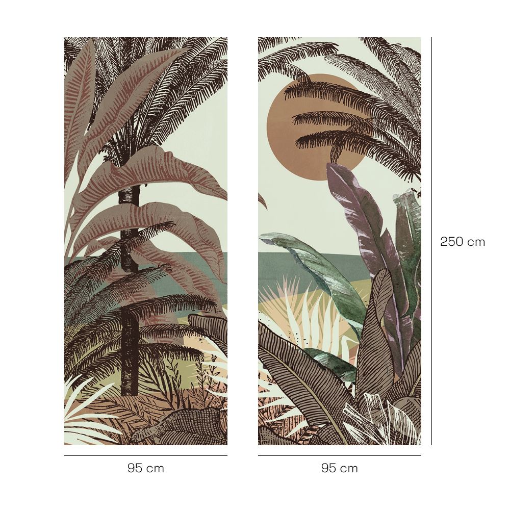 Papier peint "Lush tropical scene"
