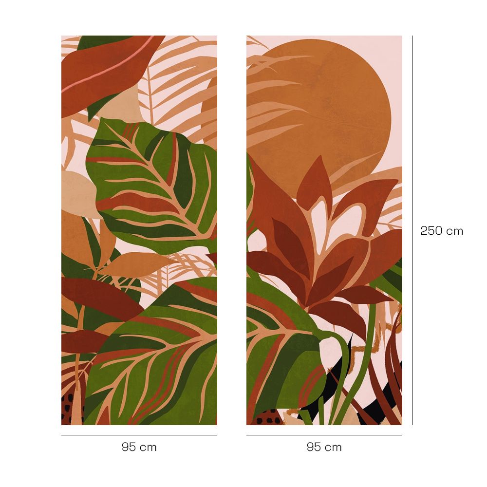 Papier peint "Feuillage tropical luxuriant"