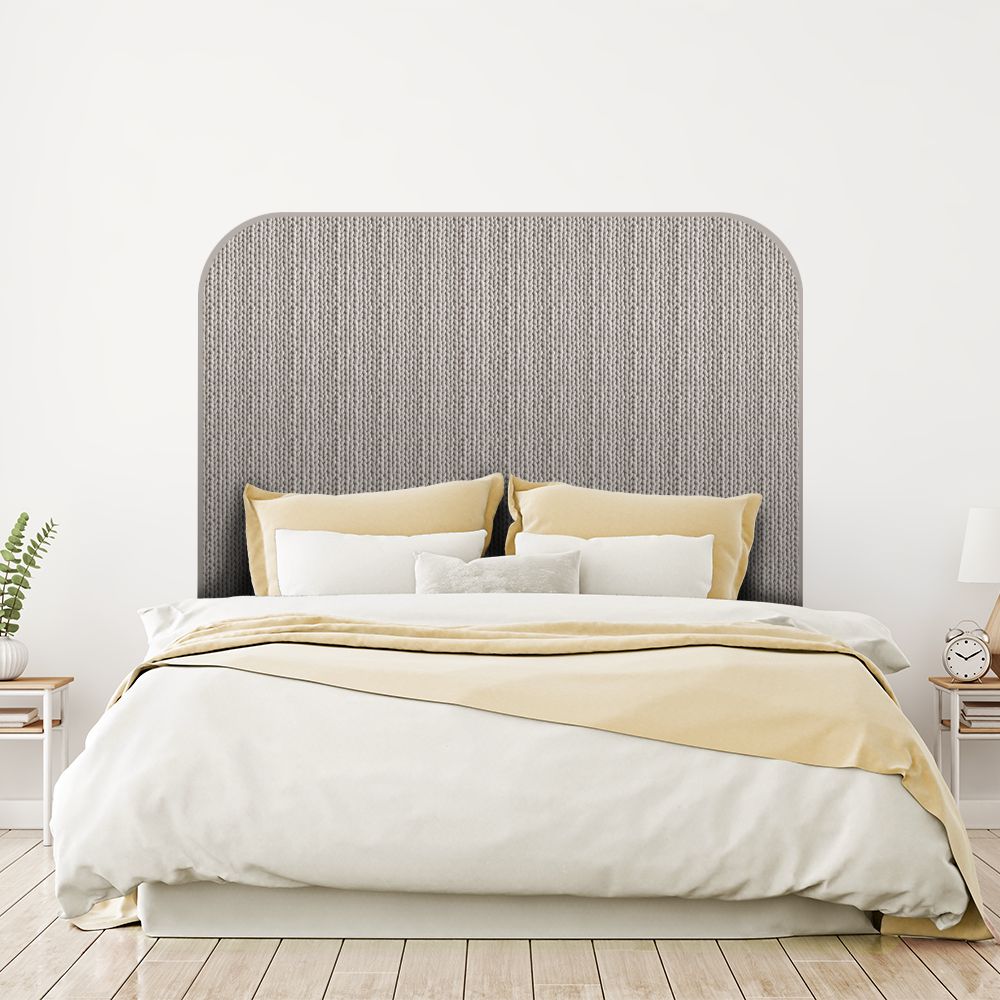 Tête de lit motif tissé – beige – 180 × 95 cm