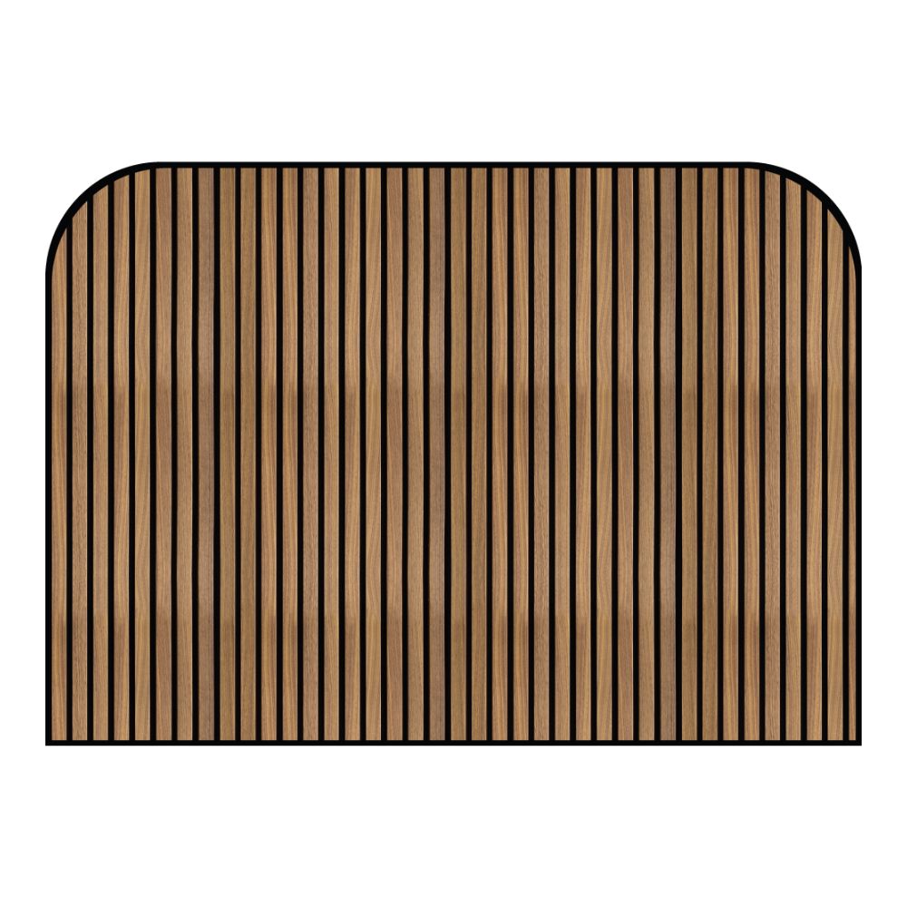 Tête de lit lignes verticales – vue d'ambiance