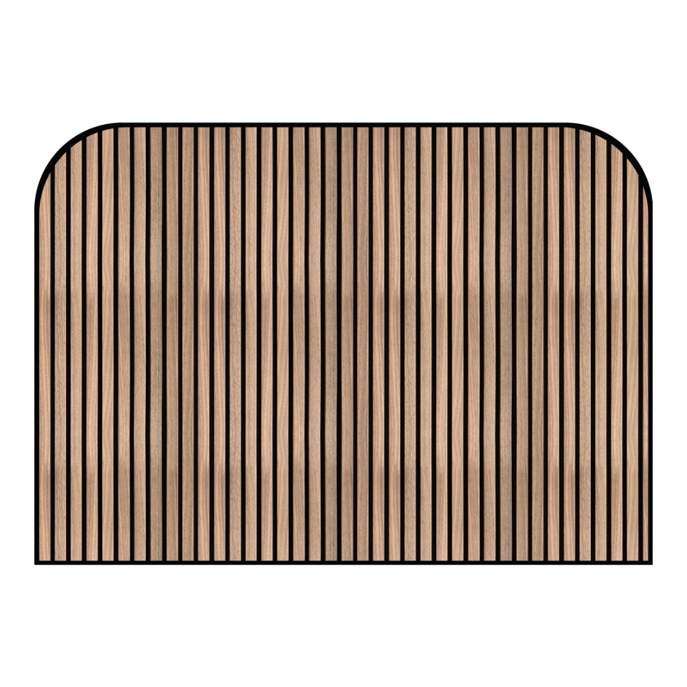 Tête de lit lignes verticales – vue d'ambiance