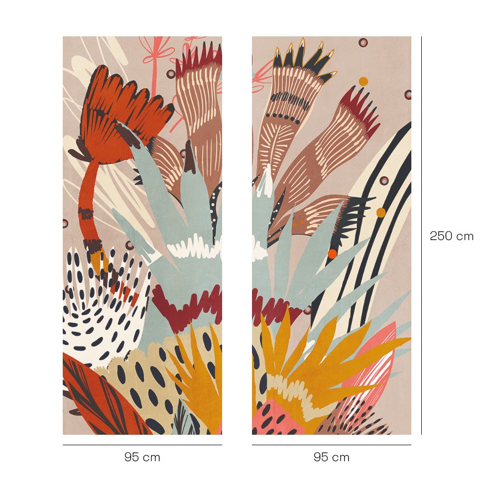 Papier peint "Exploration botanique serrée"