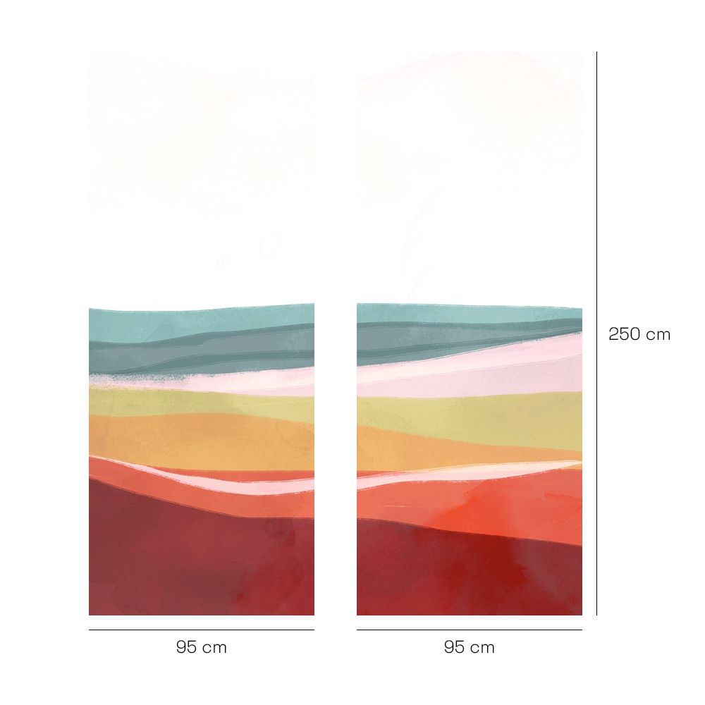 Papier peint "Couleurs douces modernes"