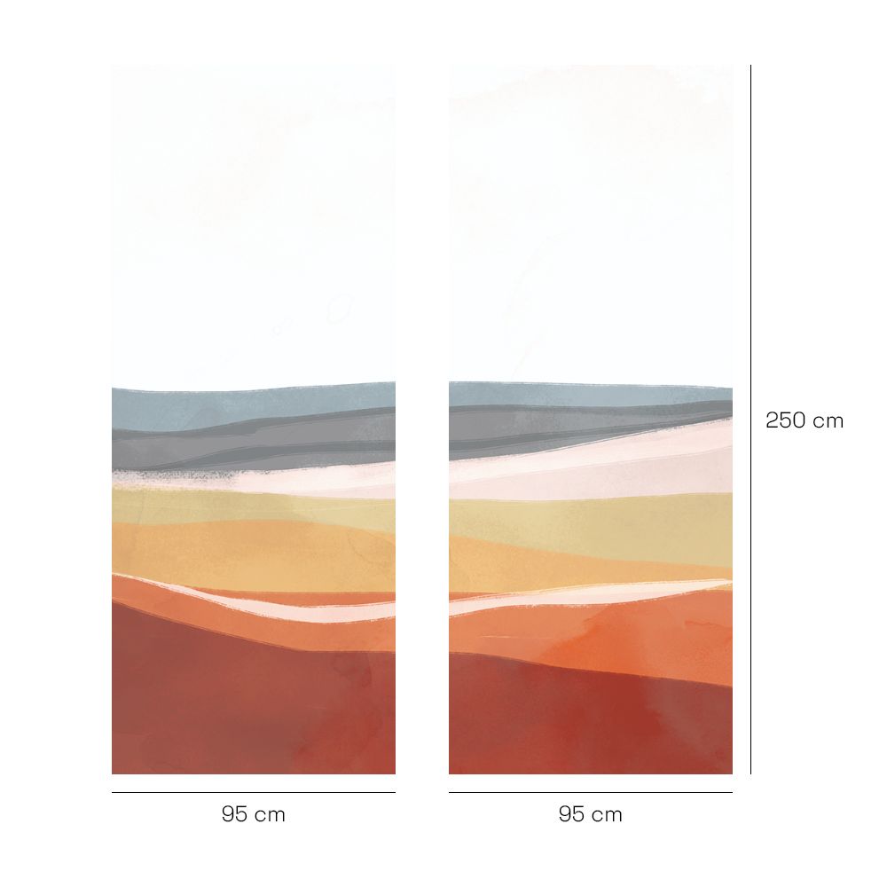 Papier peint "Couleurs douces modernes"