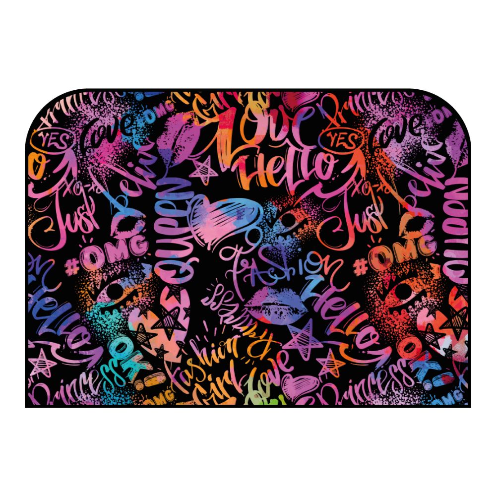 Tête de lit graffiti – vue d'ambiance