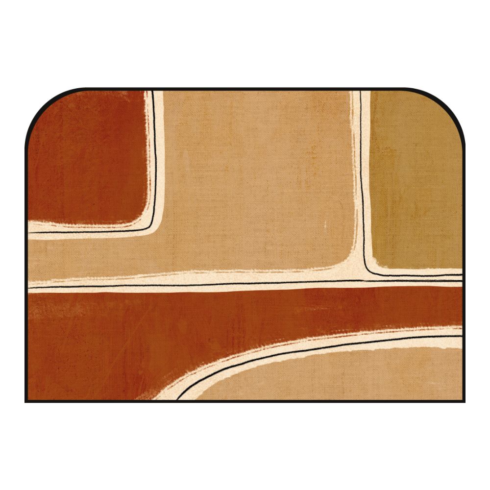 Tête de lit formes géométriques – vue d'ambiance