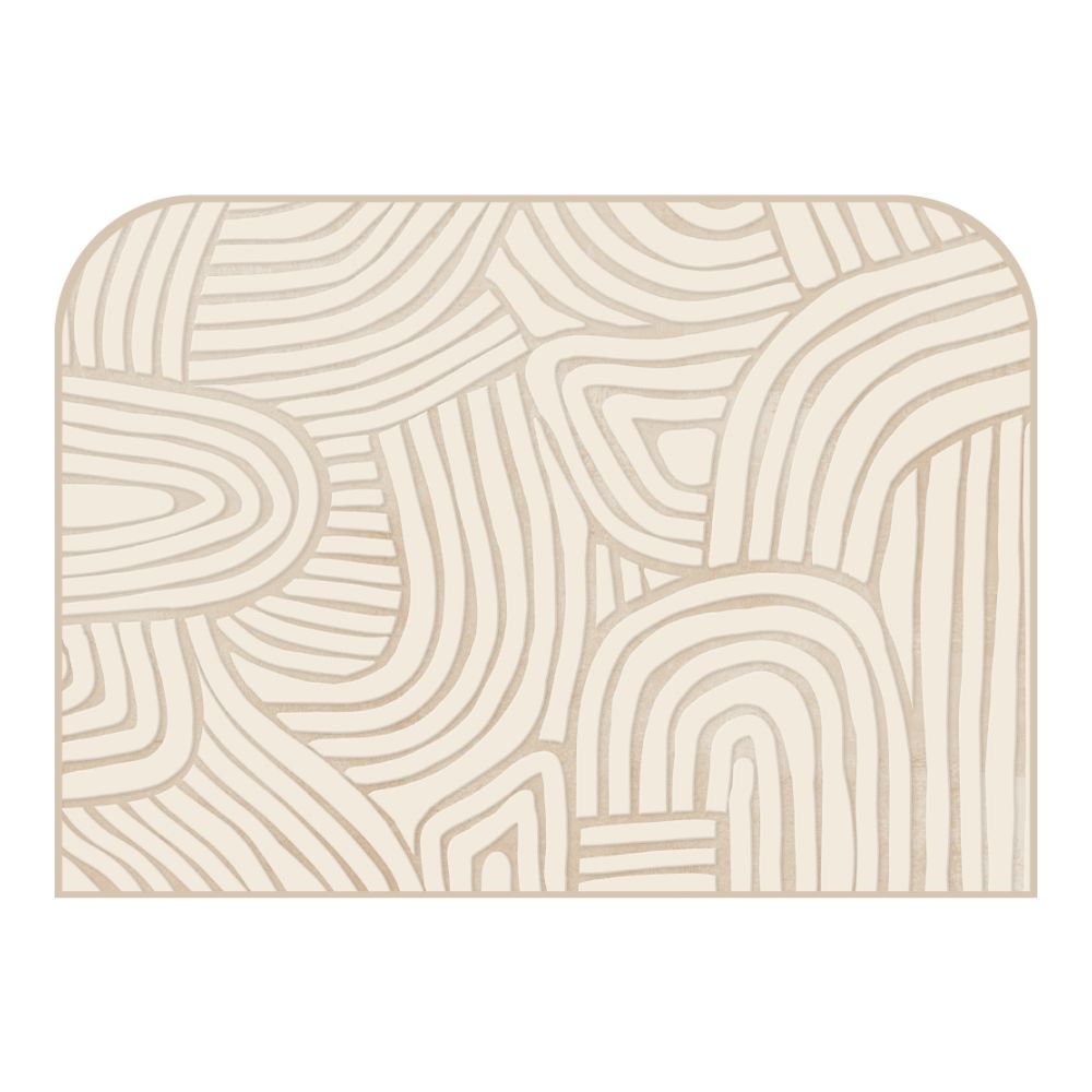 Tête de lit motifs géométriques – vue d'ambiance