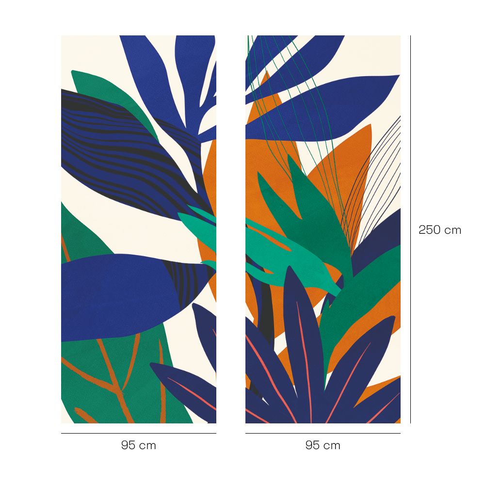 Papier peint "Feuillage vibrant"