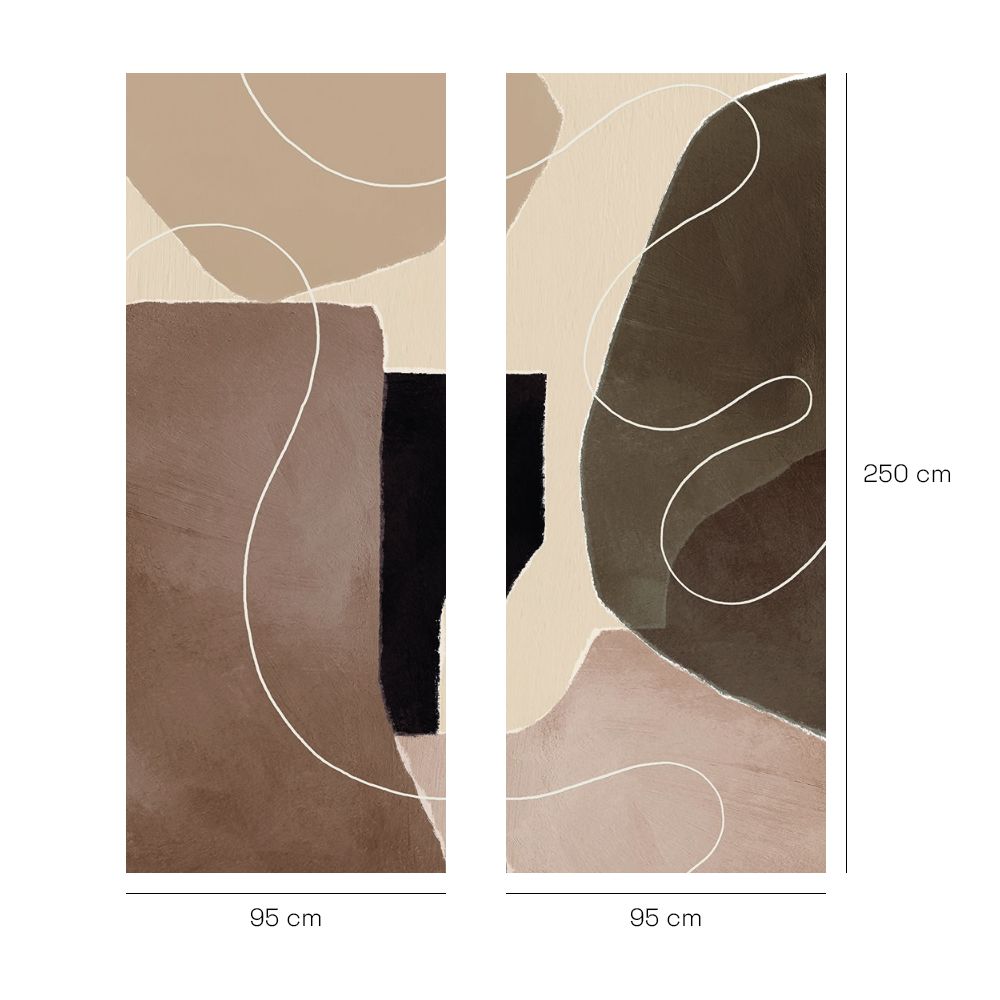 Papier peint "Formes et lignes"
