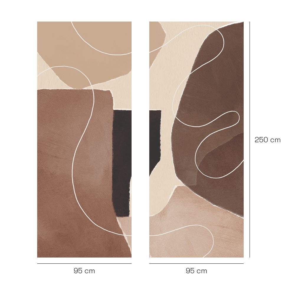 Papier peint "Formes et lignes"